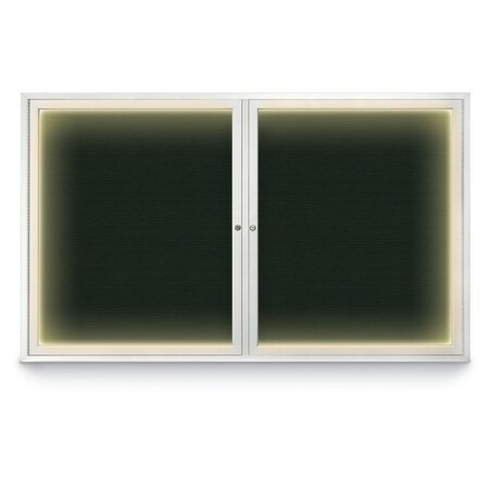 Indoor Enclosed Combo Board,42x32,Black Frame/Burgundy & Medium Grey
